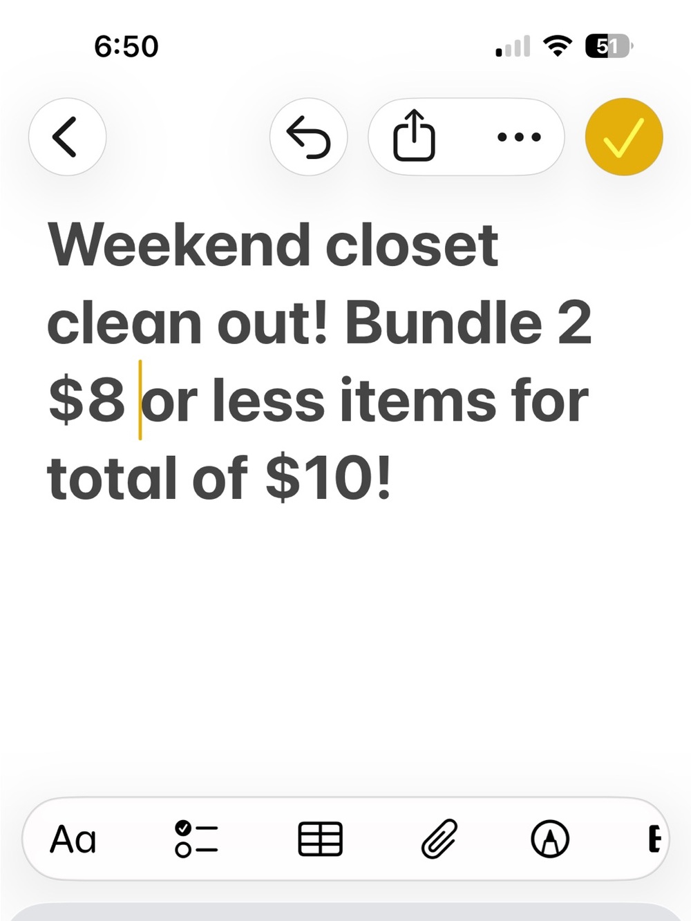 Closet clean out this weekend only